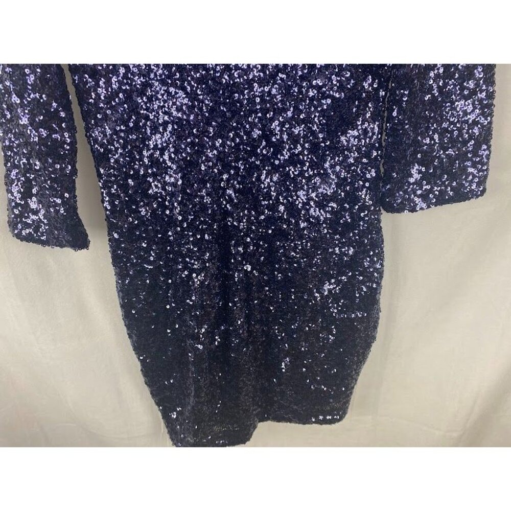 Express Blue Sequin  Formal Dress Women's‎ 10. - Picture 6 of 8